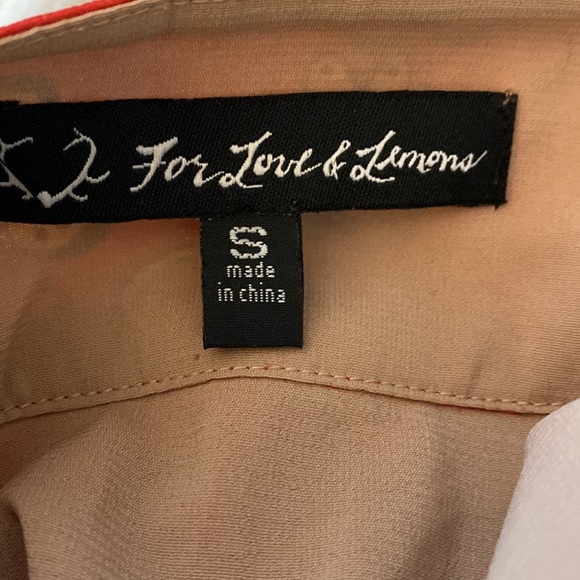 For Love & Lemons Pia Midi Skirt in Red (15) - Picture 5 of 6